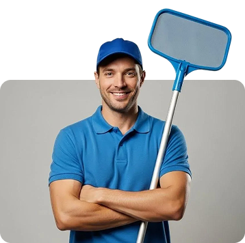 Piscineiro em atuação